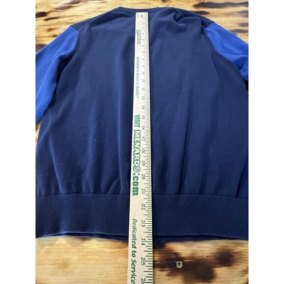 Michael Kors Sweater Women Size Small Blue Cotton Blend Long Sleeve Classic City - Picture 8 of 11
